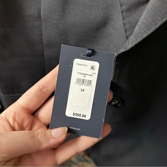 Tommy Hilfiger NWT Black/Grey Charcoal Sports Coat Suit Jacket Blazer - Picture 3 of 8